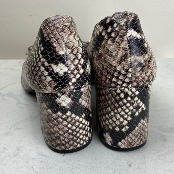 Cole Haan Tali Bow Pumps Reptile Leather Contemporary Heels - Picture 9 of 11
